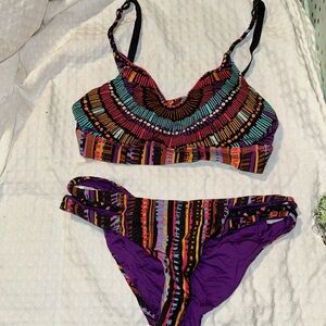 Salty mermaid bikini size small. Scrunchy bottoms medium coverage